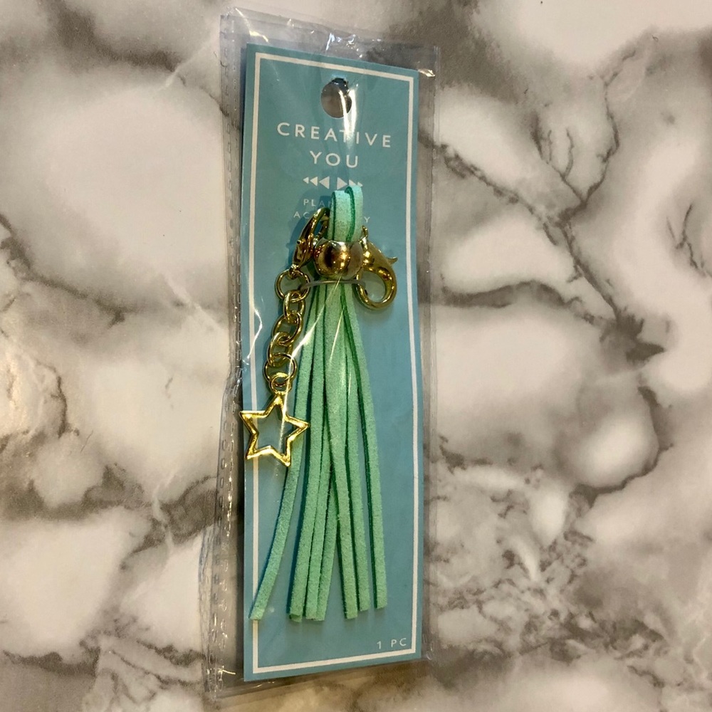 *FREE ADD ON* Creative You Teal Star Keychain